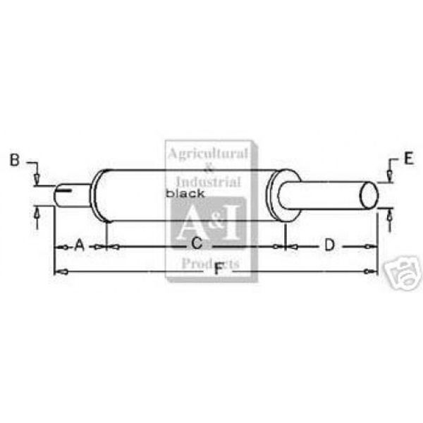 New Muffler Assembly for 1010 2010 Round Style
