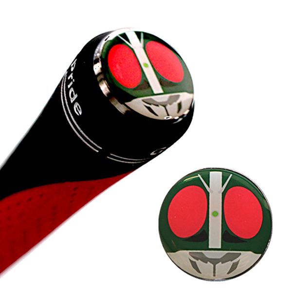 Hokushin Trading Grip End Marker Kamen Rider 0.7 inch (19 mm) Diameter Kamen Rider MK0178