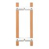 CRL SA6X6PS Polished Stainless 10" BM Series Sauna Back-to-Back Pull Handle