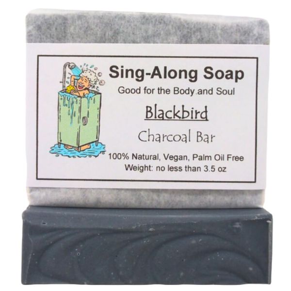 Charcoal Soap, All-Natural, Vegan, Scented, Blackbird