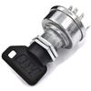 HD Switch Starter Ignition Switch Replaces John Deere TCA22740, TCA15075, AM101561 with 3 Keys & Free Carabiner