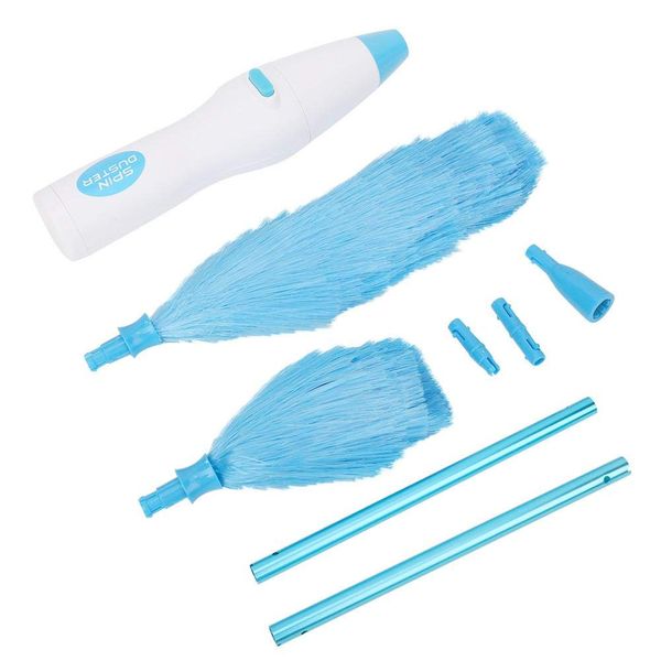 180? Electric Duster,Multi-Function Automatic Electrostatic Adsorption Brush Dust,Cleaner Blinds Brush for Furniture Window Bookshelf