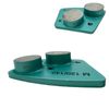 9 Pack Trapezoidal Grinding Disc for Bolt on Grinders Medium Concrete 120 Grit