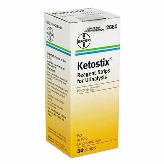 Ketostix Reagent Urinalysis Strips, Box of 50, BRAND