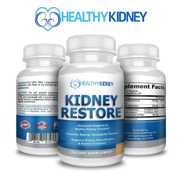 Kidney Support Cleanse Complete Flush Toxins Revitalize 60 Capsules for UTI