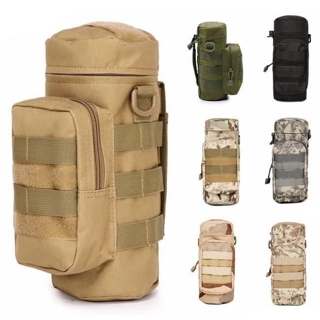 Tactical MOLLE Water Bottle Carrier Pouch Holder Military Army