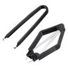 sourcing map IC Chip Extractor 100mm Stainless Steel with U Shape IC Chip Switch Puller Black for Component Motherboard, 2pcs