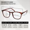 Dolarosey Reading Glasses For Women Men,Blue Light Spring Hinge Readers,Classic Pattern Print Computer Eyeglasses,Cheaters(2.0)