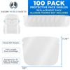 Salon World Safety Replacement Face Shields Only (100 Pack), Frame Not Included