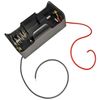 Single C Battery Holder, Plastic Case with Wire Leads (2.91" x 1.69" x 1.46")