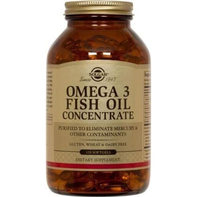 Solgar Omega 3 Fish Oil Concentrate 120 Softgel