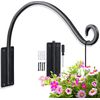 Qiang Ni Heavy-Duty Plant Hanger Outdoor: Hanging Plant Hook for Outside Basket - 16-Inch Wall Mount Plant Bracket for Bird Feeder