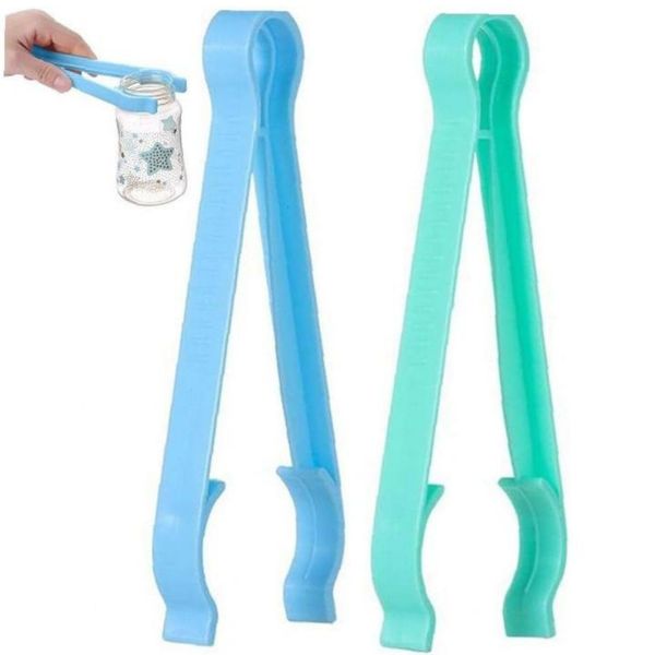 aamono Bottle Holders, Baby Bottle Tongs, Infant Bottle Clips, Baby Bottle Clamp, Bottle Tongs, Multifunction, Pack of 2 (Blue Green)