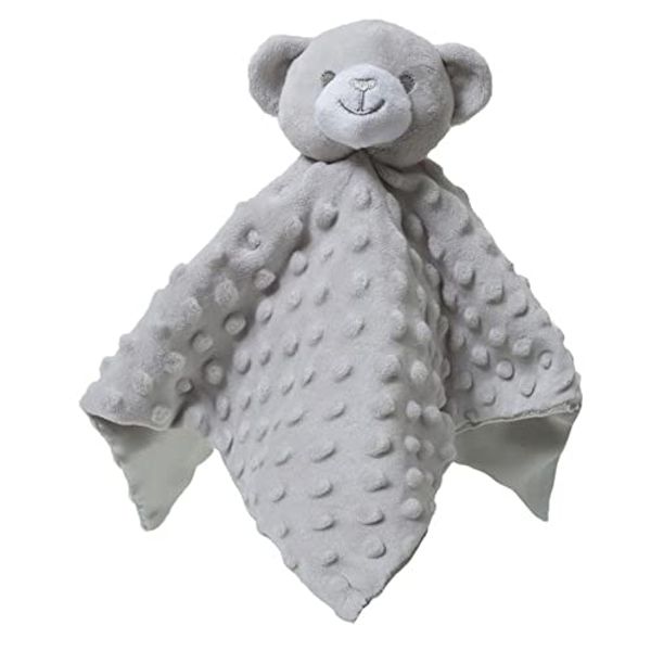 Baby Comforter Security Soft Multicolor Blanket Teddy Newborn Infant Girls Boy Snuggle (Grey)