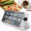 FIKNEE 8 Channel Kitchen Timer Calculagraph LED Digital Commercial Countdown Kitchen Timer with Loud Ring Alarm Cooking Timer for Restaurant, Clock Reminder on Multiple Events