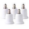 6pcs E12 Candelabra Screw to E26 Standard Socket Medium Screw Adapter Converter