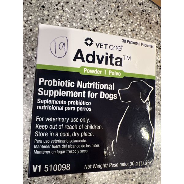 VetOne Advita Probiotic Nutritional Supplement for Dogs - 19 Packets