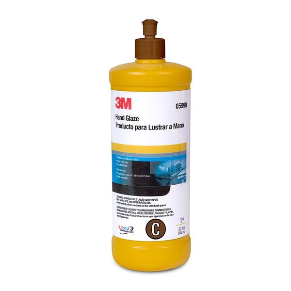 3M Hand Glaze, 05990, 1 qt (32 fl oz)