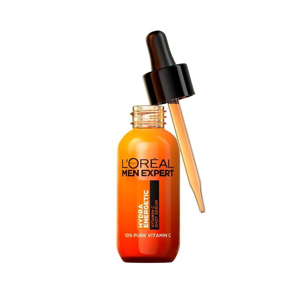 L’Oréal Paris Men Expert Vitamin C Shot Serum 30ml, Hydra Energetic Serum With 10% Pure Vitamin C, for Dull & Dry Skin, Brightens, Smooths and Refreshes Skin