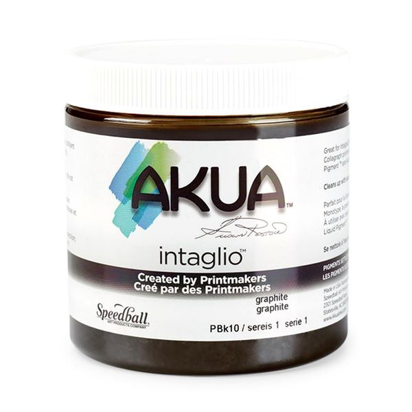 Akua Intaglio Ink, Graphite Gray, 8oz