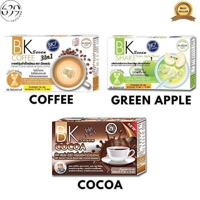 3 X BK7 for Woman Drink, No sugar, coffee and tea for good shape Box 150 g / box