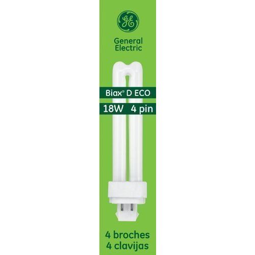 GE Lighting Energy Smart CFL 97601 18-Watt, 1250-Lumen Double Biax Light Bulb with G24Q-2 Base, 10-Pack by General Electric Co