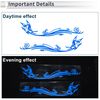 RATCHROLL Reflective Bumper Decal Reflective Blue Irregular Long Tail Butterfly Pattern Reflective Car Sticker Personalized Decoration