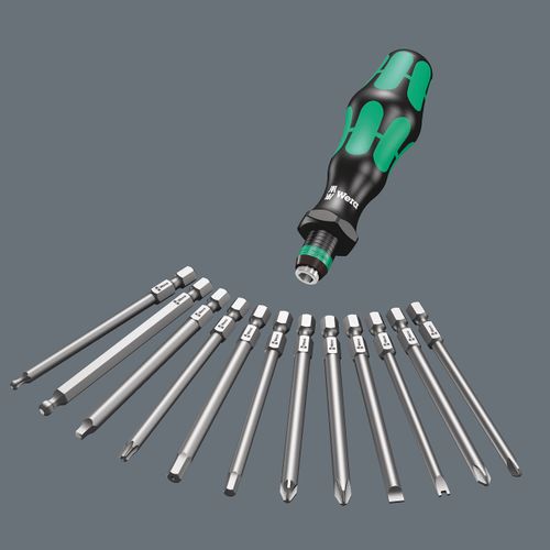 Wera 05059297001 62 Bitholding Screwdriver Set with Bits in Pouch, 33 Pieces