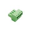 Cermant 20 pcs 4 Pin KF2EDG 3.81mm/0.15" Pitch Pluggable PCB Angle Screw Terminal Block Plug Connector Socket Panel Mount DIY