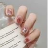 ncip11 False Nail Tip, Short False Nail Tip, Cute, Plain, Simple, Self-Nail Style, False Nail