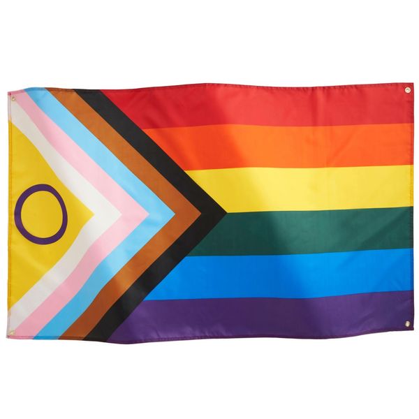 Runesol Schwulenstolz Flagge 3x5, 91x152cm, LSBTTIQ, 4 Ösen, Messingöse In Jeder Ecke, Parade, Festival, Party, Karneval, Premium-Flaggen, Innen, Außen, Lebendige Farben