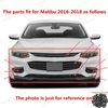 For Malibu 2016-18 Grilles/Bumper Support Brackets/Lower Cover/Daytime Fog Light
