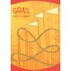 Rollercoaster  Life's a Journey Graduation Congratulations Card