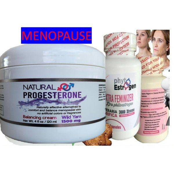 WILD YAM ROOT 1500 MG 60 Capsules Menopause cream & pill from wild