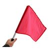 Tandem Sport Deluxe Red Linesman Flags - Referee Flags with Comfortable Soft Grip Handles - Volleyball and Soccer Referee Flags - Set of 4 with Carrying Bag