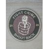 FIGHT CRIME SHOOT BACK 2A GUN POINT MULTICAM MILITARY TACTICAL HOOK MORALE PATCH