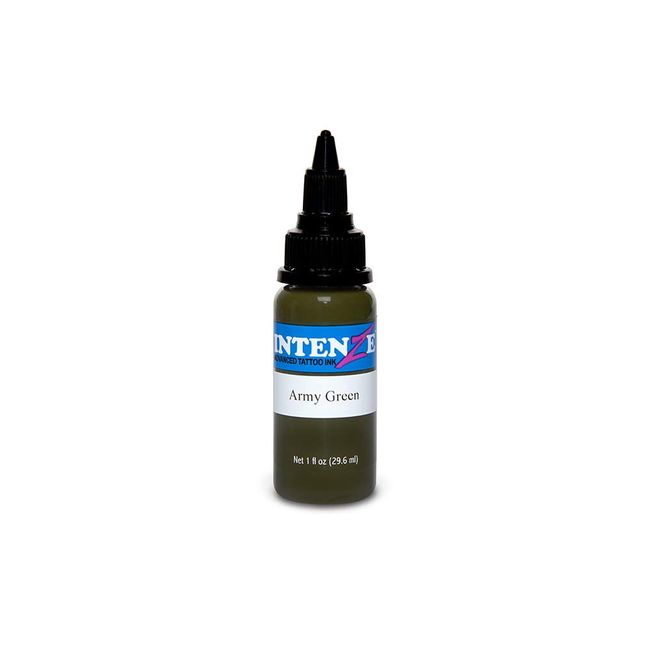 Intenze Tattoo Ink - Army Green - 1oz Bottle