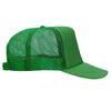 OTTO Polyester Foam Front 5 Panel High Crown Mesh Back Trucker Hat - Kelly