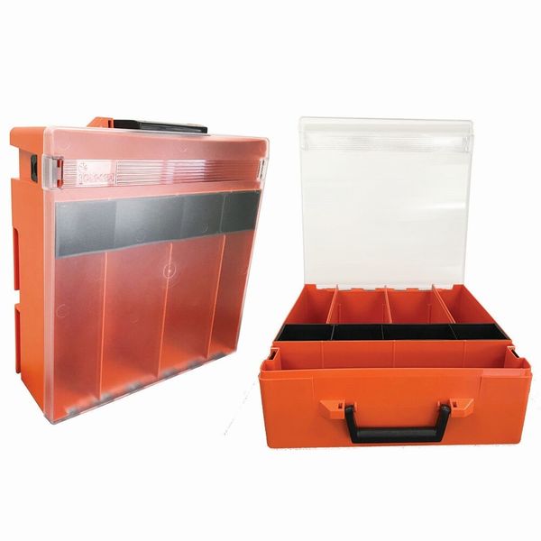 ROLACASE RC003/CL Plastic Parts Organizer Carry Case