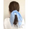 Sumikko Gurashi Fluffy Cute Scrunchie with Scarf Hair Arrangement Accessory Bundle Hair Scarf Scrunchie 3-Way (Blue)