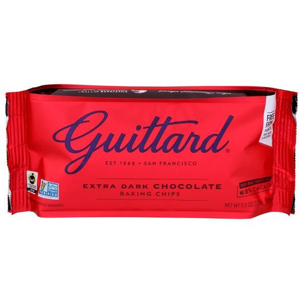 Guittard Baking Chips, 63% Extra Dark Chocolate, 11.5 oz