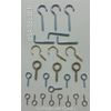 25 Screw Hooks Screw in Hook Eye Assorted Size 2.5" 2" 1.75" 1.25" 1" NEW Pack