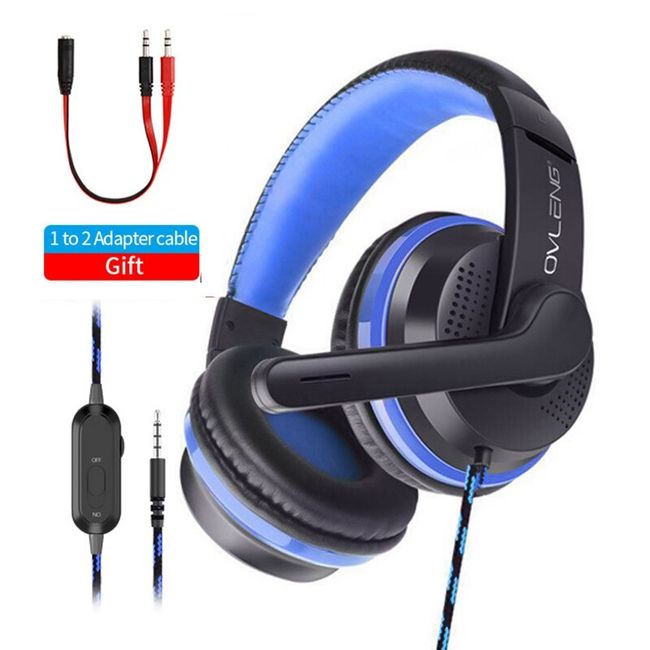 Auricular Gamer Con Microfono Stereo Con Cable Jack 3.5 Color