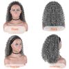 CINHOO Long Wavy Black Wig with Curtain Bangs Shag Haircut Wig for Women Curly Wavy Wigs,26 Inch Middle Part Curly Wavy Wig (T005-Grey, 16inch)