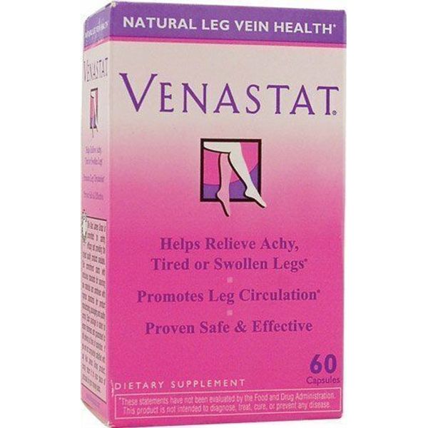 Bodygold Venastat Leg Vein Health Dietary Supplement Horse Chestnut 60ct 2 Pack