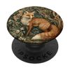 Fox in a William Morris Style Forest PopSockets Adhesive PopGrip