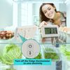 Digital Fridge Thermometer, Waterproof Refrigerator Alarm Thermometer with Hook, °C/°F Convertible, 2 PCS