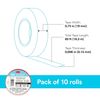 3M Temflex Multi-Purpose Vinyl Electrical Tape 165 3/4in x 60ft Red 10 Rolls