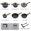 12 Piece Cookware Sets Induction Cooking Pan Set Nonstick Pots with Lids