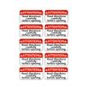 Read Directions Carefully Before Opening Stickers,2x1 Inch Package Warning Sign Labels